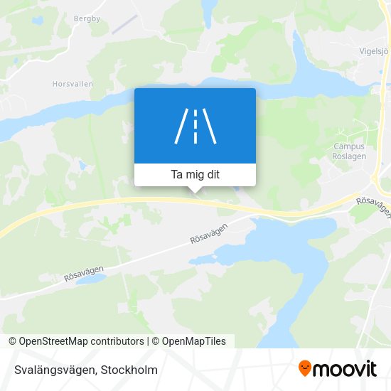 Svalängsvägen karta