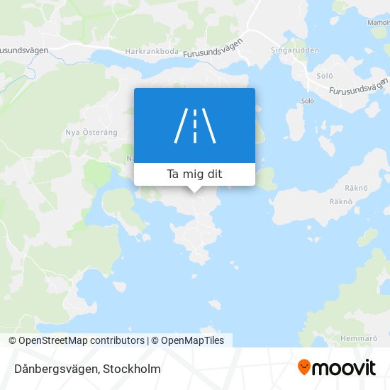 Dånbergsvägen karta