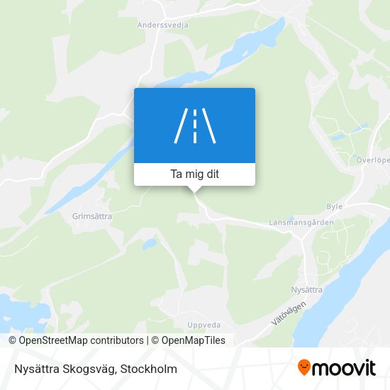 Nysättra Skogsväg karta