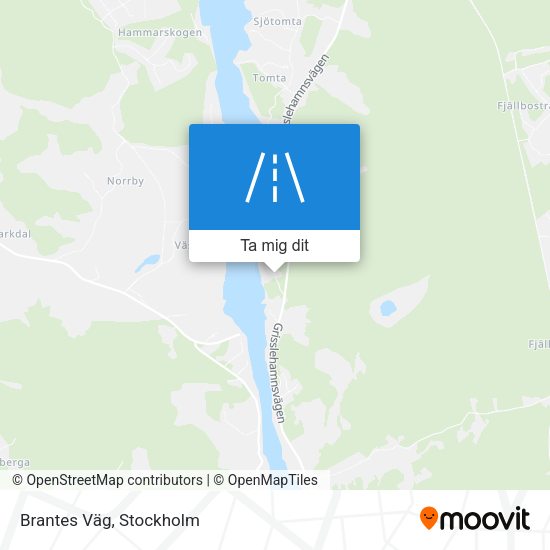 Brantes Väg karta