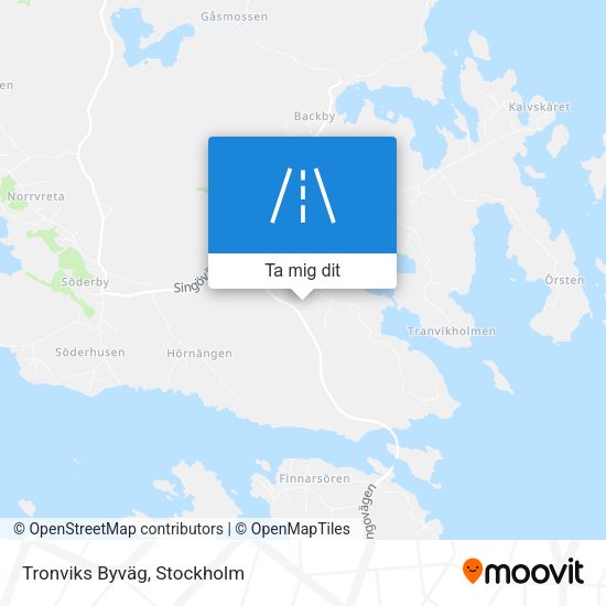 Tronviks Byväg karta