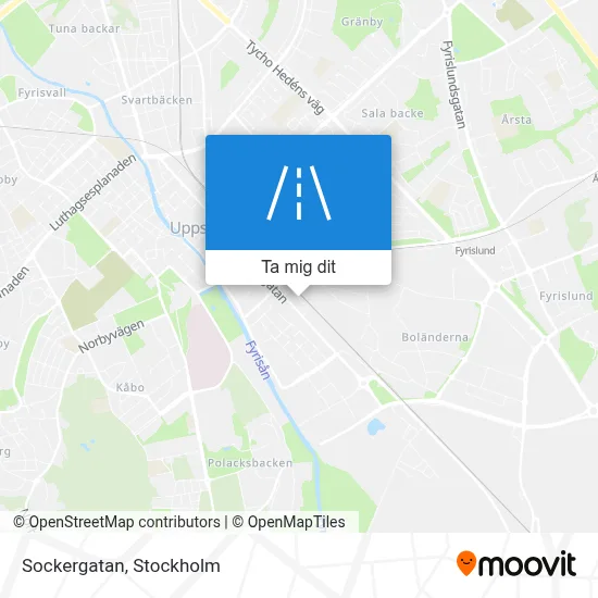 Sockergatan karta