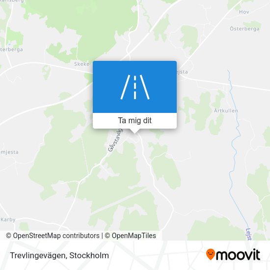 Trevlingevägen karta