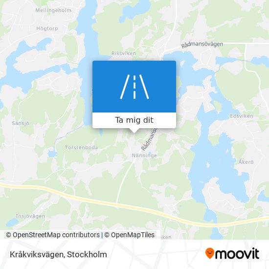 Kråkviksvägen karta