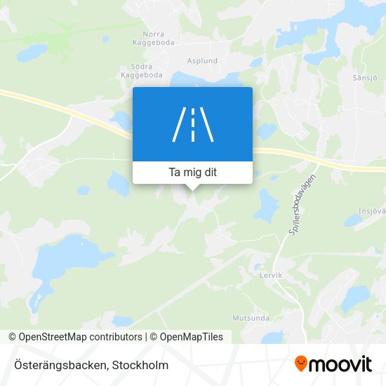 Österängsbacken karta