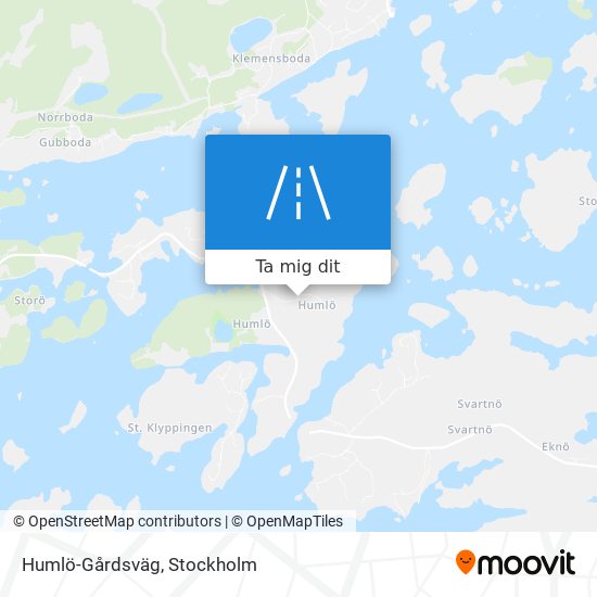 Humlö-Gårdsväg karta