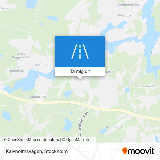 Kalvholmsvägen karta