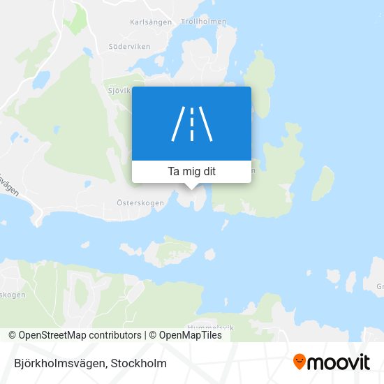 Björkholmsvägen karta