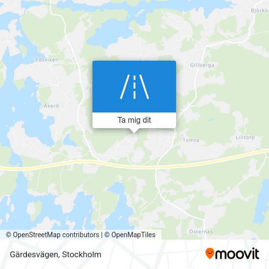 Gärdesvägen karta