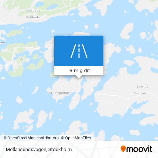 Mellansundsvägen karta