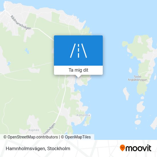 Hamnholmsvägen karta