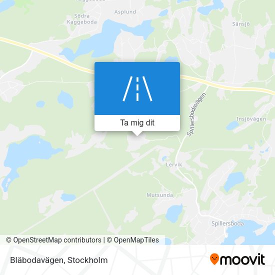 Bläbodavägen karta