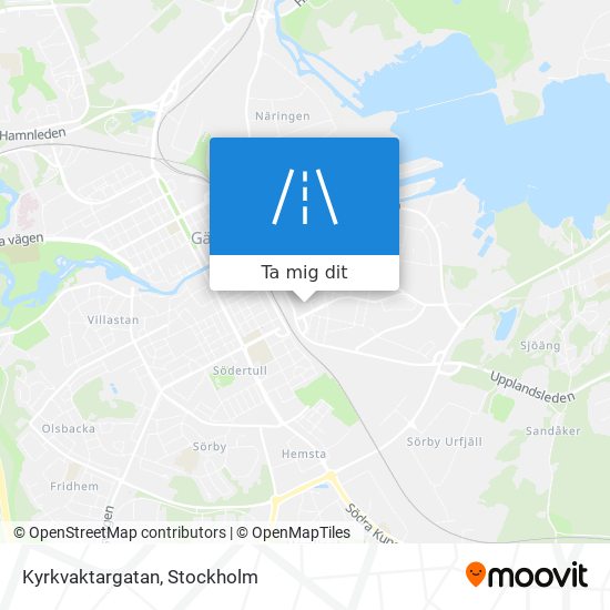 Kyrkvaktargatan karta