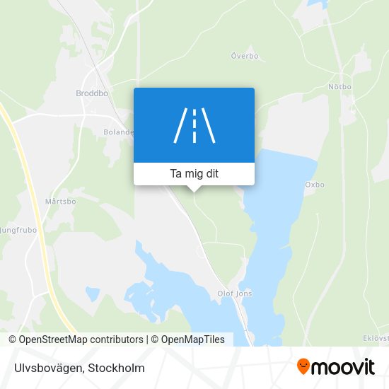 Ulvsbovägen karta