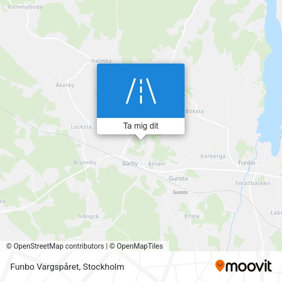 Funbo Vargspåret karta