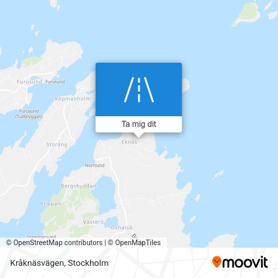 Kråknäsvägen karta
