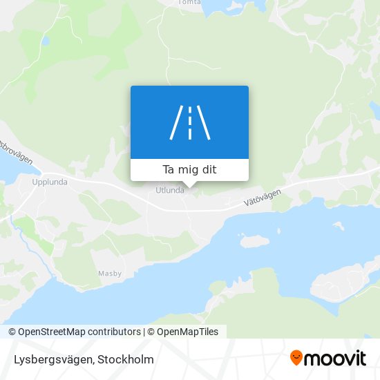 Lysbergsvägen karta