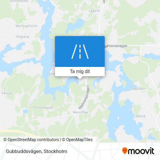 Gubbuddsvägen karta