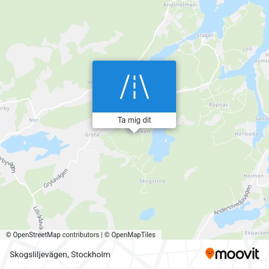 Skogsliljevägen karta