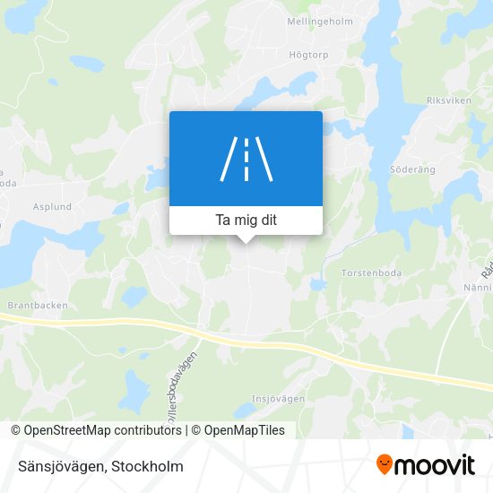 Sänsjövägen karta