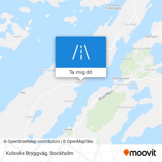 Kolsviks Bryggväg karta