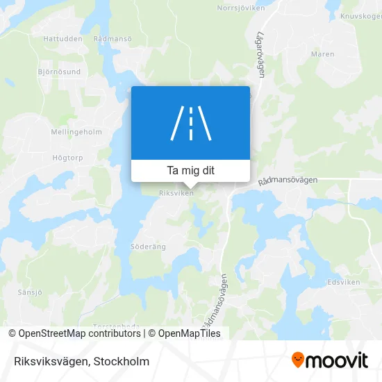 Riksviksvägen karta