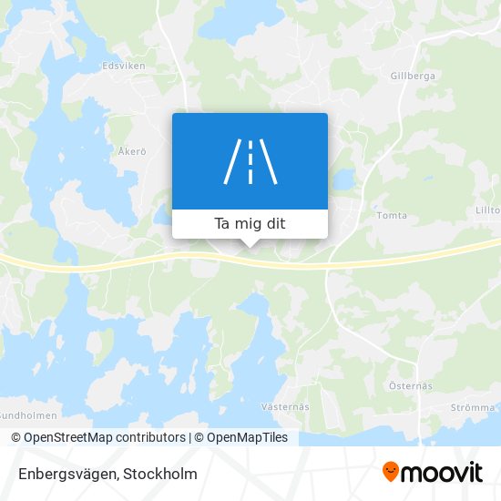 Enbergsvägen karta