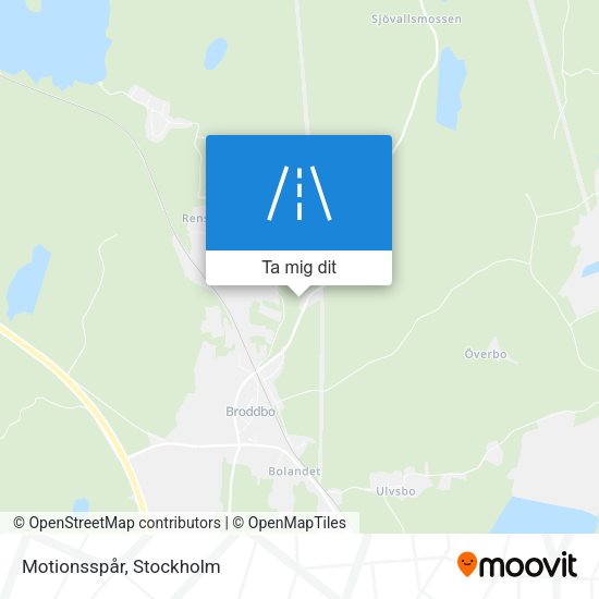 Motionsspår karta