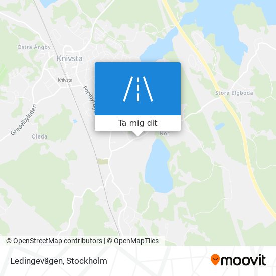 Ledingevägen karta