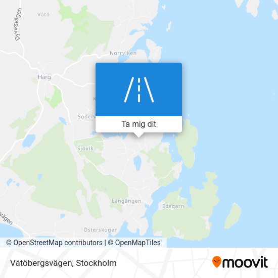 Vätöbergsvägen karta