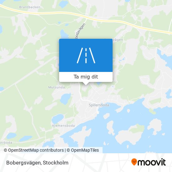 Bobergsvägen karta