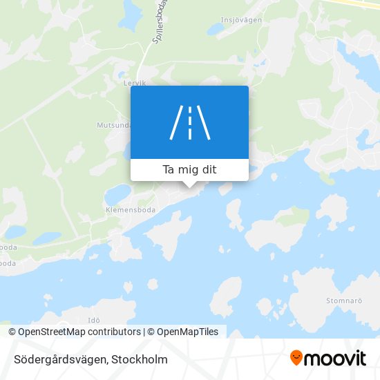 Södergårdsvägen karta