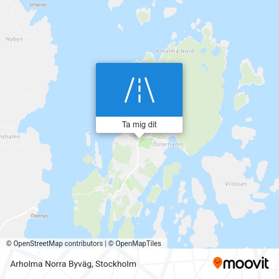 Arholma Norra Byväg karta
