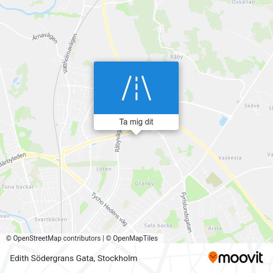 Edith Södergrans Gata karta