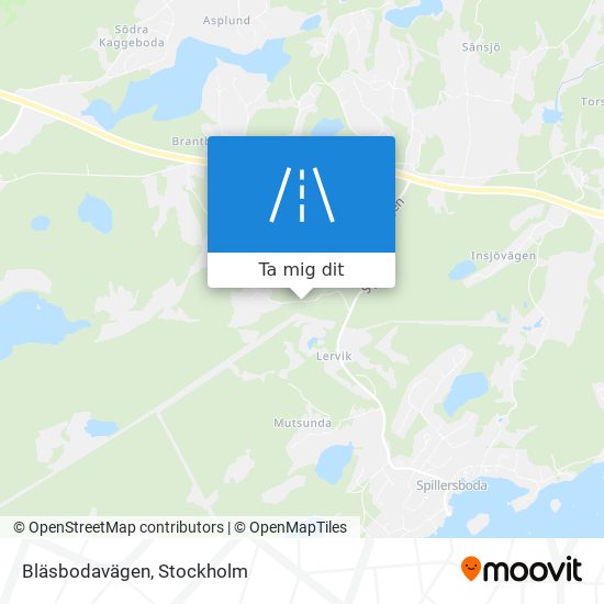 Bläsbodavägen karta