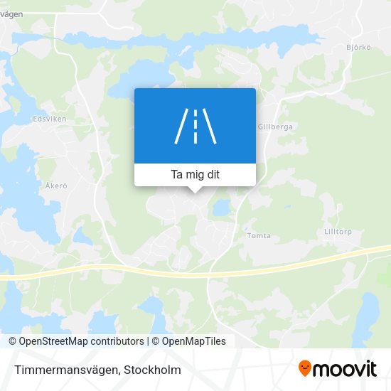 Timmermansvägen karta