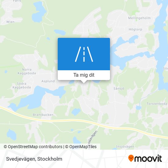 Svedjevägen karta