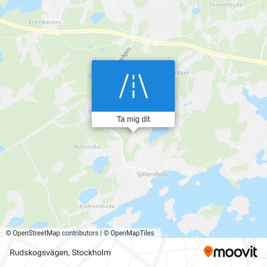 Rudskogsvägen karta