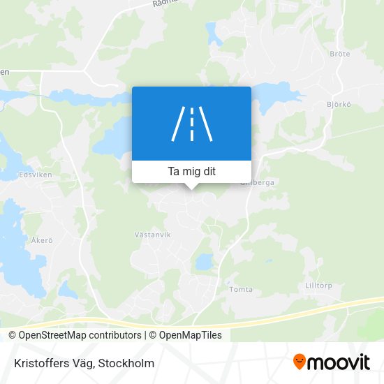 Kristoffers Väg karta