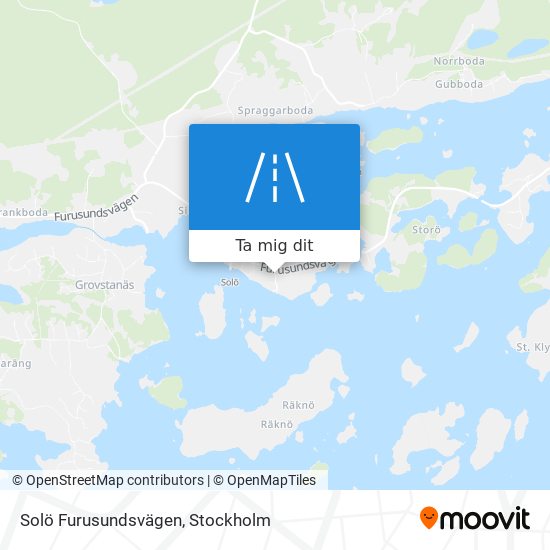 Solö Furusundsvägen karta