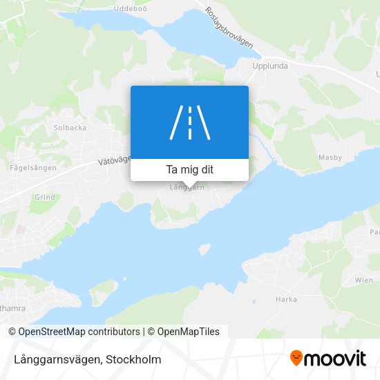 Långgarnsvägen karta