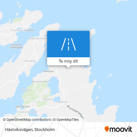 Hästviksvägen karta