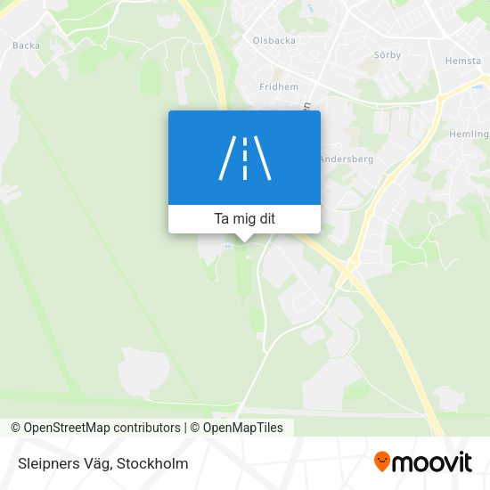 Sleipners Väg karta