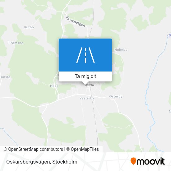 Oskarsbergsvägen karta