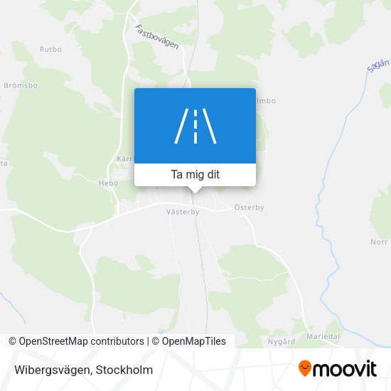 Wibergsvägen karta