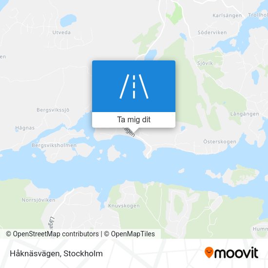 Håknäsvägen karta