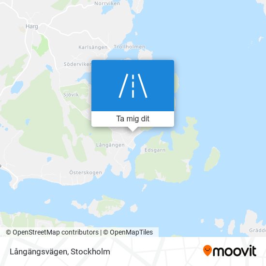 Långängsvägen karta