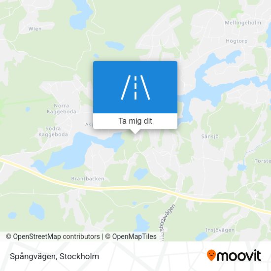 Spångvägen karta