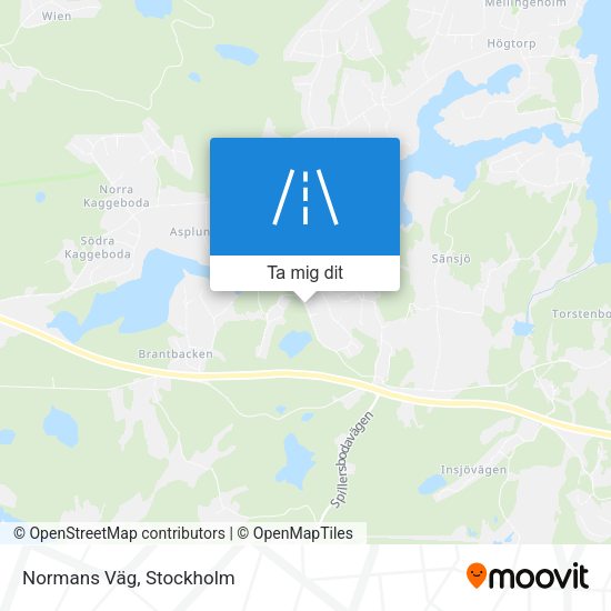 Normans Väg karta