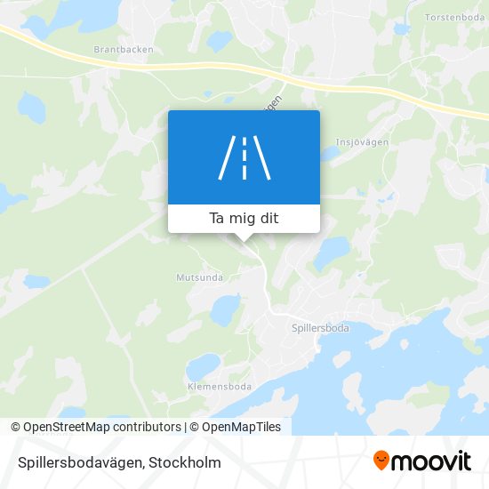 Spillersbodavägen karta